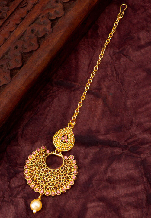 Stone Studded Maang Tikka