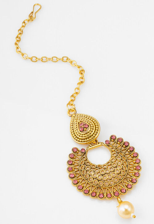 Stone Studded Maang Tikka