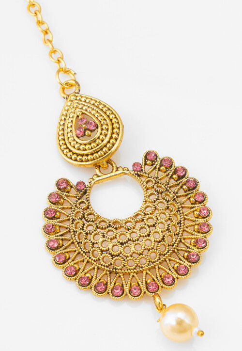 Stone Studded Maang Tikka