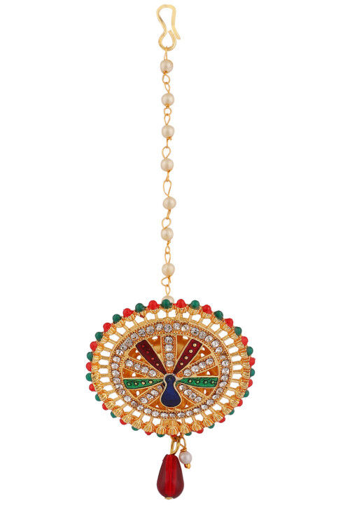 Stone Studded Maang Tikka