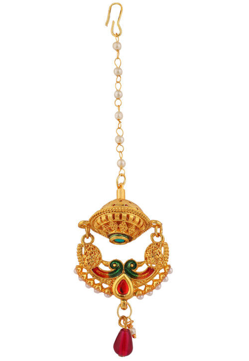 Stone Studded Maang Tikka