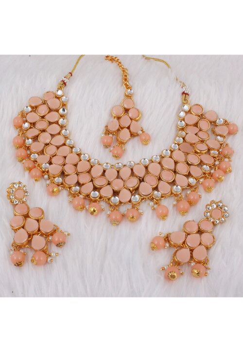 Stone Studded Necklace Set