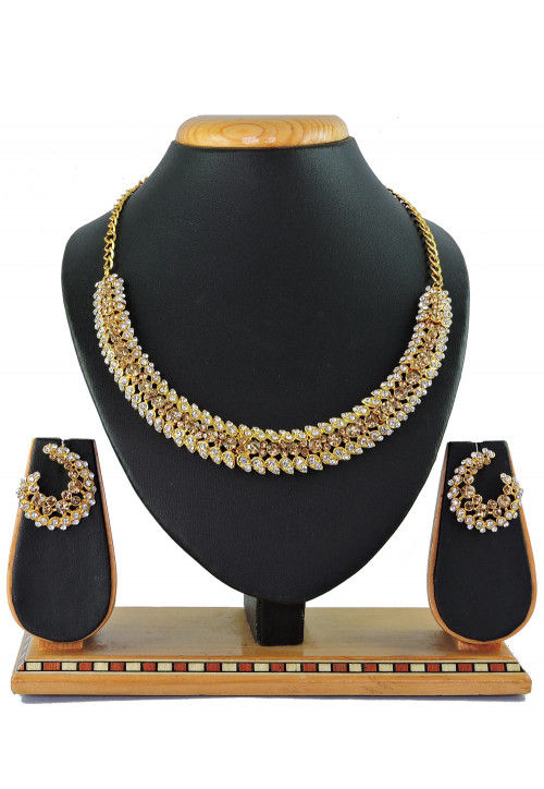 Stone Studded Necklace Set