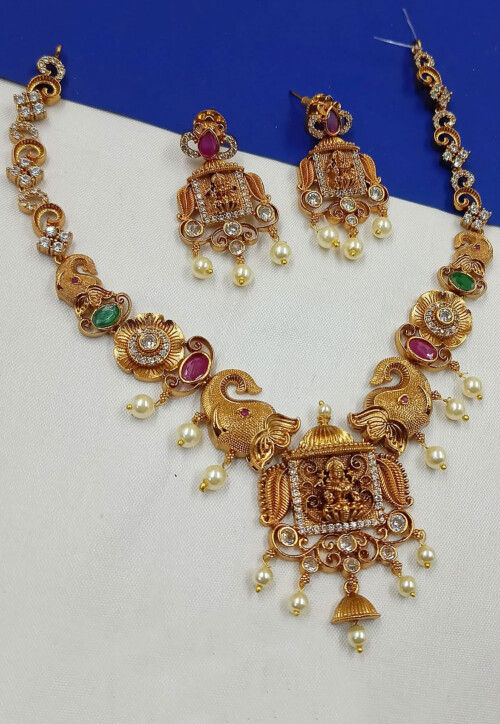 Stone Studded Necklace Set