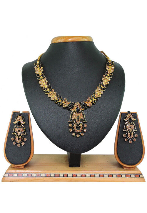 Buy Stone Studded Necklace Set Online JNV2264 Utsav Fashion