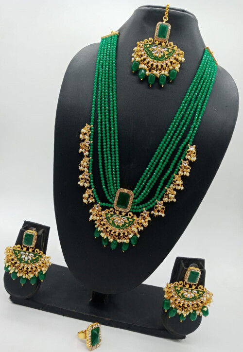 Stone Studded Necklace Set