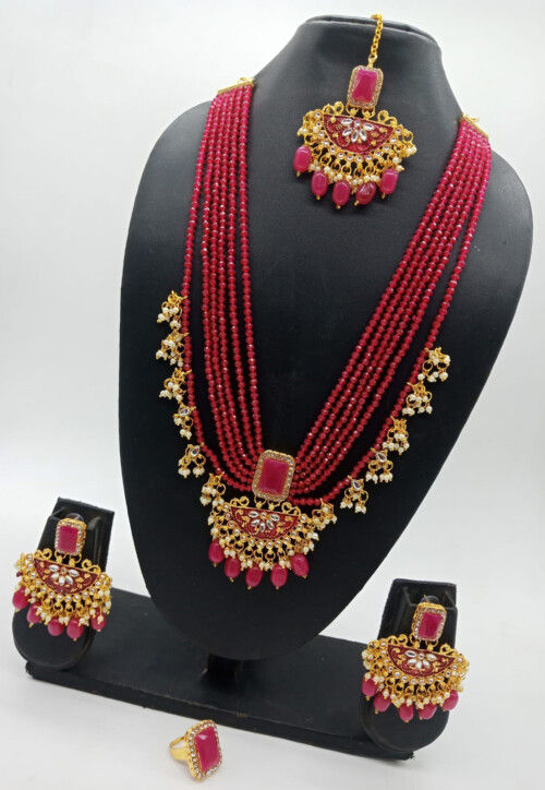Stone Studded Necklace Set
