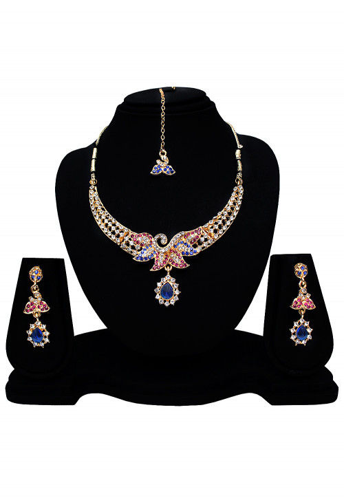 Stone Studded Necklace Set