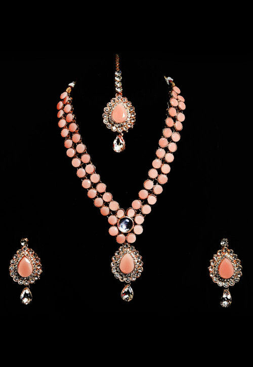Stone Studded Necklace Set