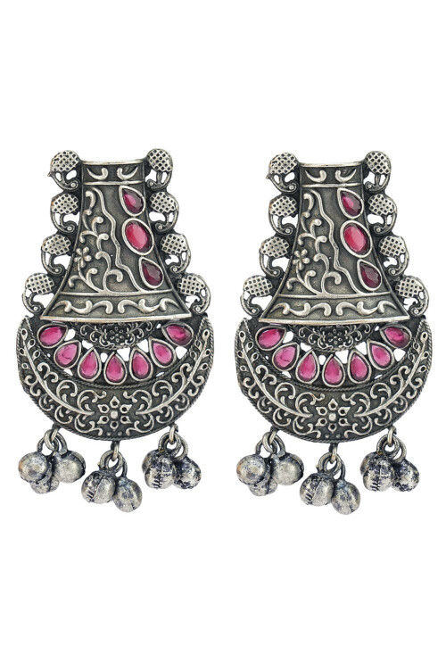 Flipkart.com - Buy Kwenties Collection Small Oxidised Earrings Studs for  womens / German Silver Earrings Stud German Silver Stud Earring Online at  Best Prices in India