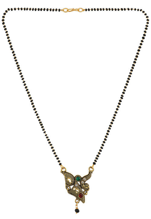 Stone Studded Oxidised Mangalsutra