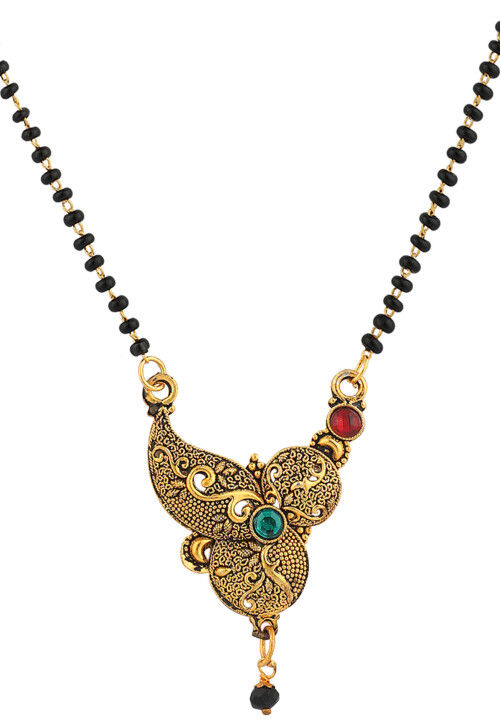 Stone Studded Oxidised Mangalsutra