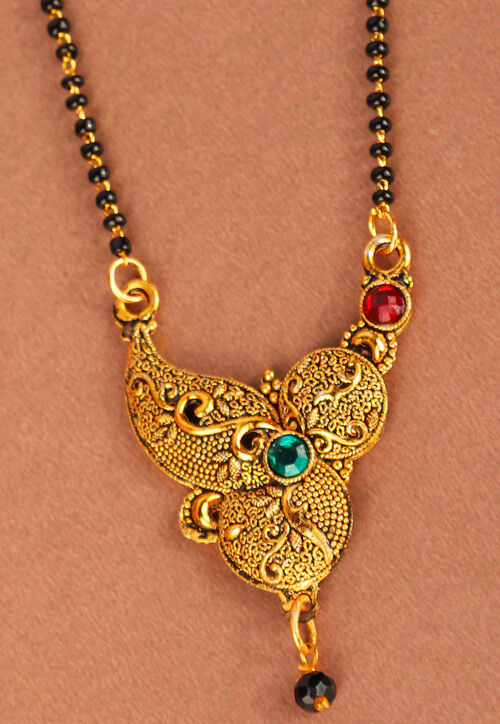 Stone Studded Oxidised Mangalsutra