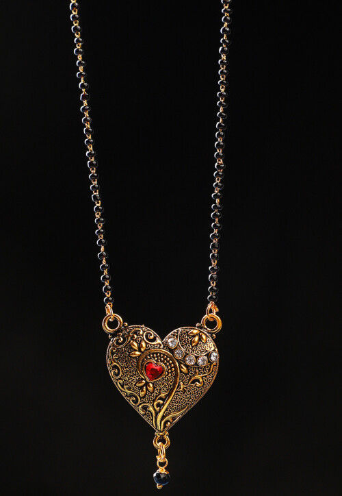 Stone Studded Oxidised Mangalsutra