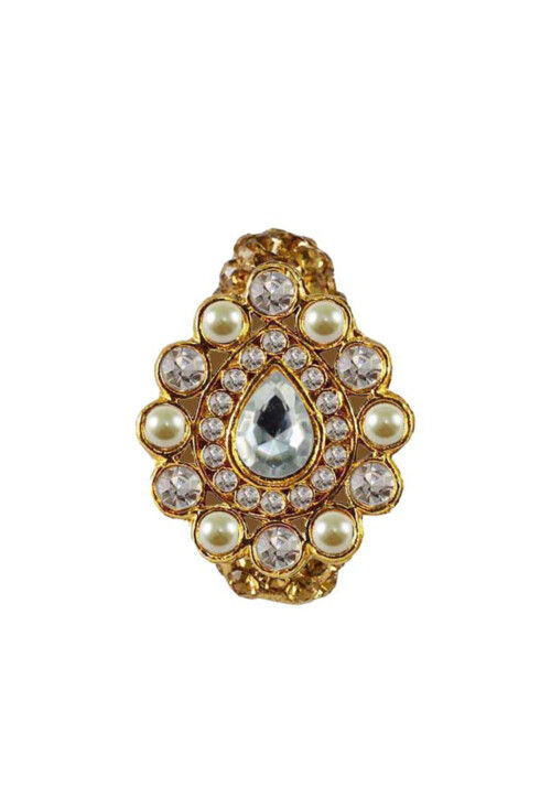 Stone Studded Saree Pin