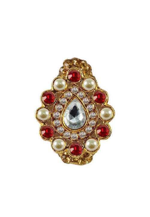 Stone Studded Saree Pin