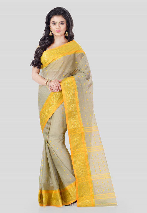 Cotton Tant Silk Saree (Dark Blue) in Hyderabad at best price by Kachhi  Textiles INDIA Pvt Ltd - Justdial