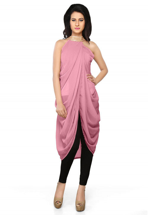 Georgette Tunic in Old Rose