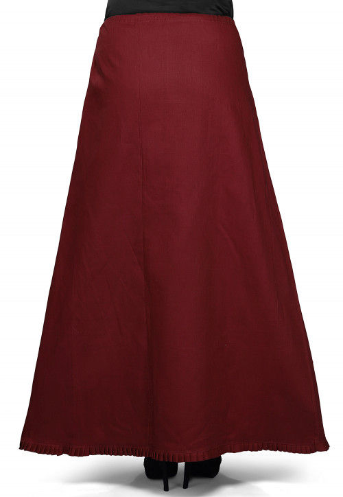 Buy Cotton Petticoat in Maroon Online : UUB151 - Utsav Fashion