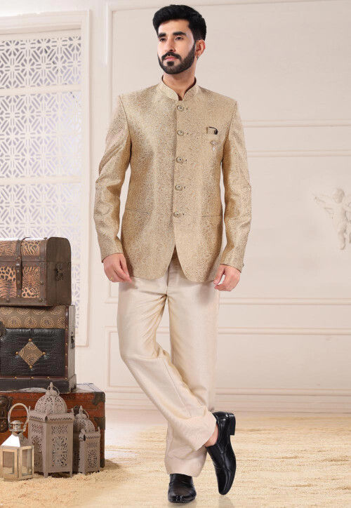 Buy Beige Designer Jodhpuri Suit for Groom,jodhpuri,mens Suits,mens Wedding  Dress,mens Wedding Suit,groom Wedding Suit,indian Wedding Dress Online in  India - Etsy