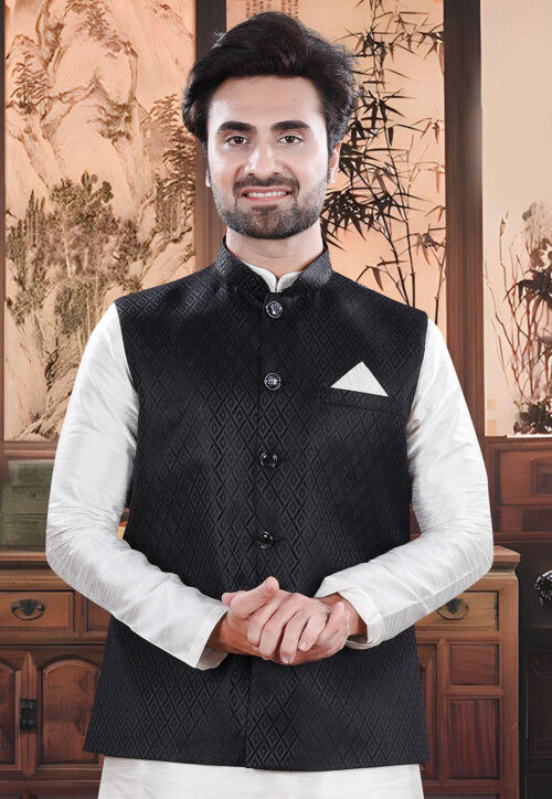 Asymmetric nehru jacket on sale