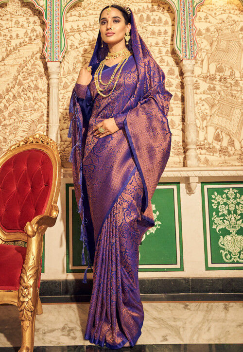  Indian Selections - Golden Art Silk Saree Sari fabric