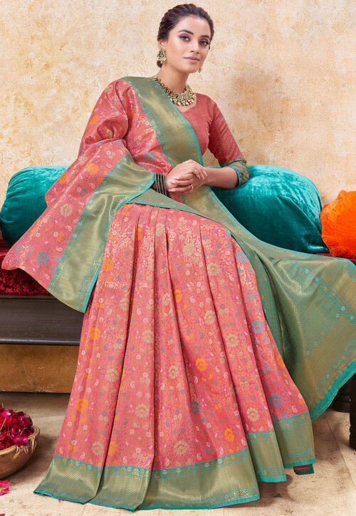 Wedding Season Fashion Inspiration: Jasmin Bhasin is slaying in blue and  yellow lehenga, Shehnaaz Gill is ultimate beauty in teal silk saree |  IWMBuzz