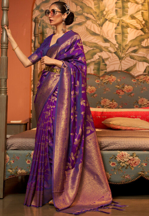 Shades Of Purple Sari Silk Tassels - Fabric Tassels - Tassel For