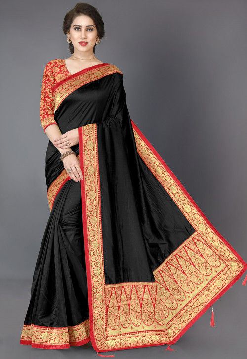 Exclusive Cotton Handloom Paithani - Black Colour with Designer 3 Parr –  verymuchindian.com