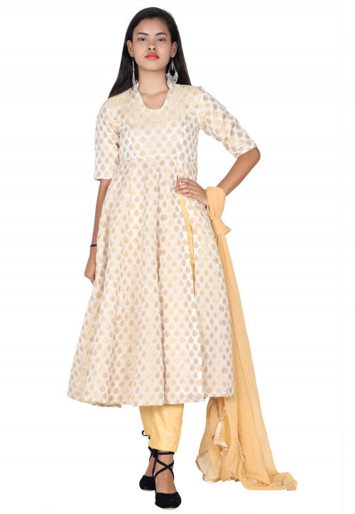 front open anarkali