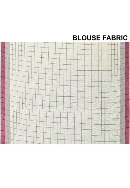 Woven Cotton Saree in Off White