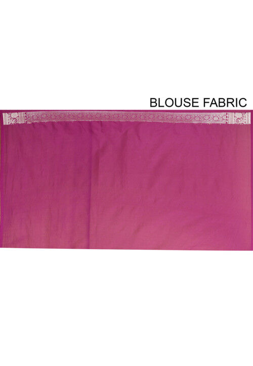 Banarasi Woven Georgette Saree in Magenta