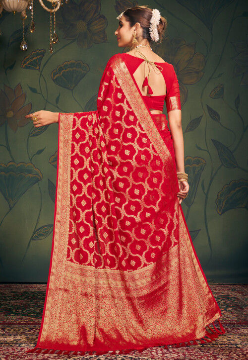 Rajguru Woven Georgette Saree main image 0