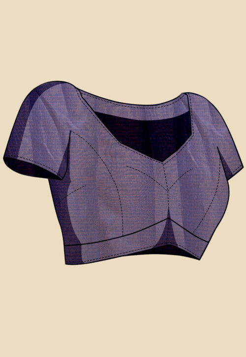 Woven Kota Doria Saree in Orange