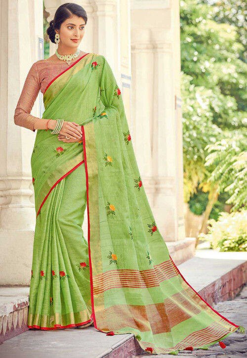 Chiffon Saree | latest Chiffon Saree with plain sarees design online from  weavers | CHIF0000230