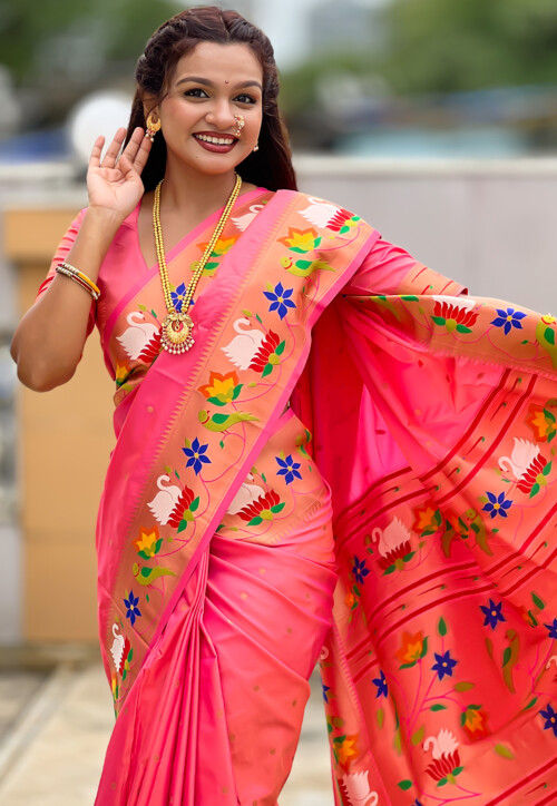 Paithani Saree in Pink