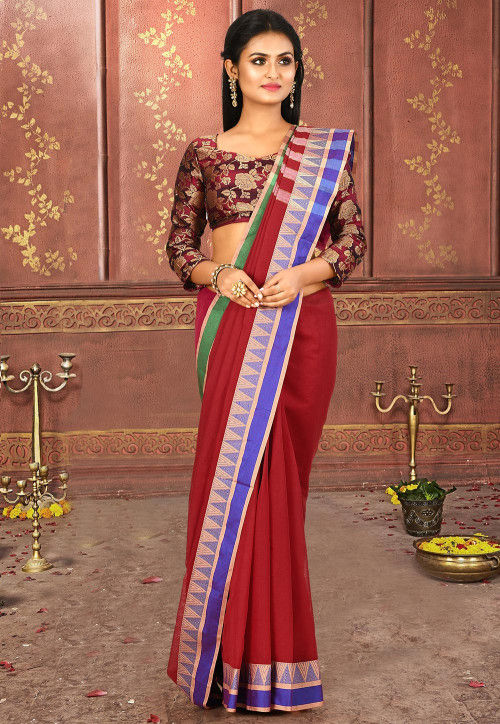 Buy Yellow Blue Red Saree Sari With Stitched Blouse Ready to Wear Silk Saree  Indian Wedding Saree Designer Partywear Saree Bridal Saree, RR-068 Online  in India - Etsy