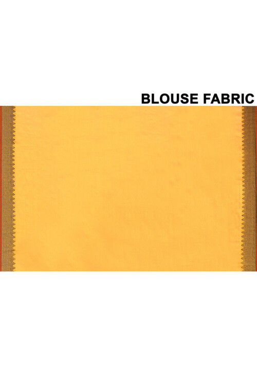 Woven Tissue Silk Saree in Rust