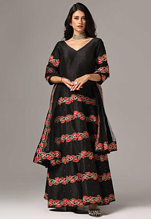 Abaya Style Aari Work Salwar Kameez Buy Designer Indian Suits for Women Online Utsav Fashion
