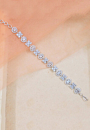 American Diamond Studded Adjustable Bracelet 