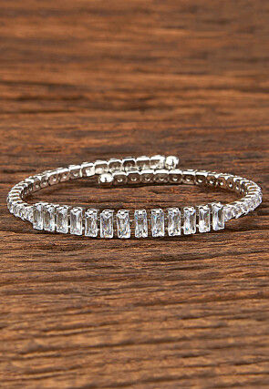 American Diamond Studded Adjustable Bracelet