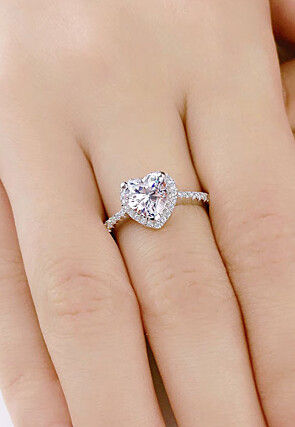 American Diamond Studded Adjustable Ring