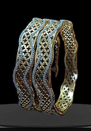 American Diamond Studded Bangle Pair