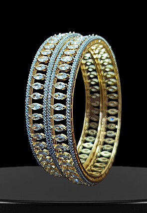 American Diamond Studded Bangle Pair