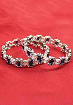 American Diamond Studded Bangle Pair