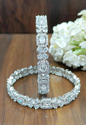 White bangles online on sale