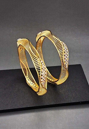 American Diamond Studded Bangle Pair