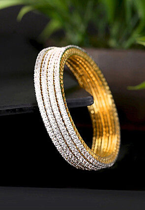 American Diamond Studded Bangle Set