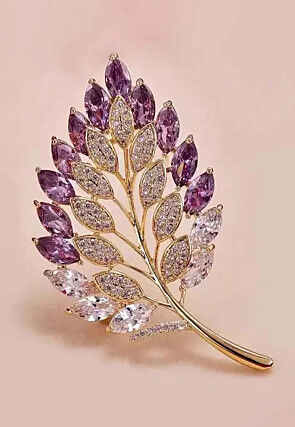 American Diamond Studded Brooch