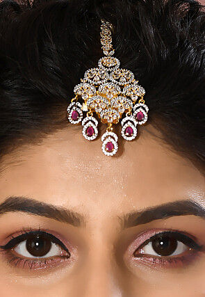 American Diamond Studded Choker Necklace Set